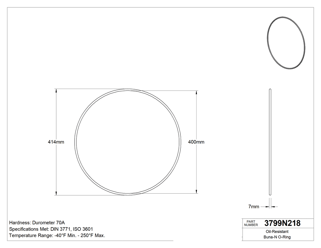 Technical drawing - 3799N218